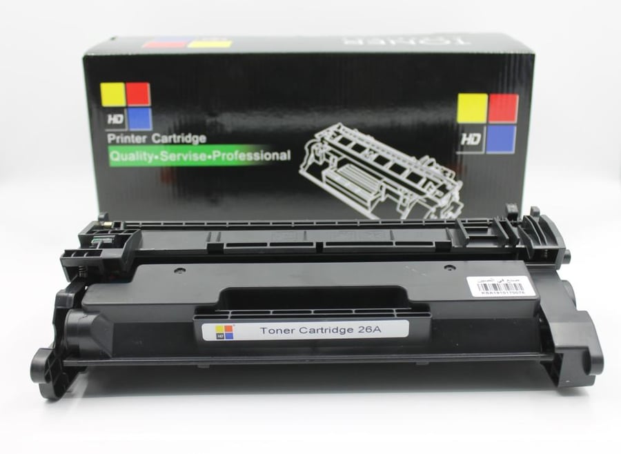 خرطوشة حبر ليزر HD 26A / CRG 052 أسود بديلة متوافقة مع طابعات HP وCanon | ضمان حتى نفاد الحبر