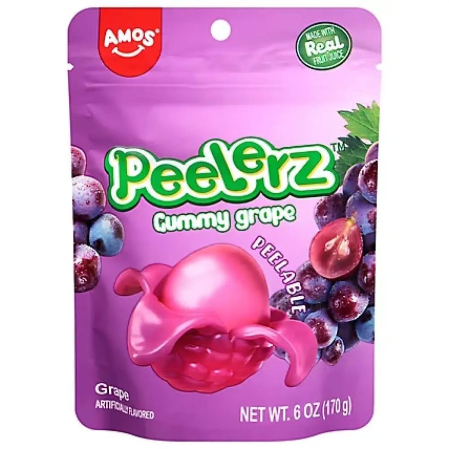 بيليرز -  Peelerz Gummy | حلوى جيلي بنكهة العنب قابلة للتقشير | 65 جرام