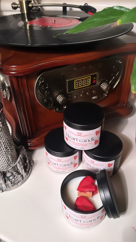Heart candle