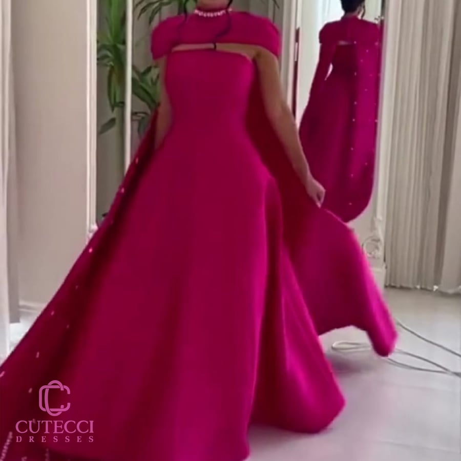 فستان سهرة فوشي ميكادو ملكي كيوتشي