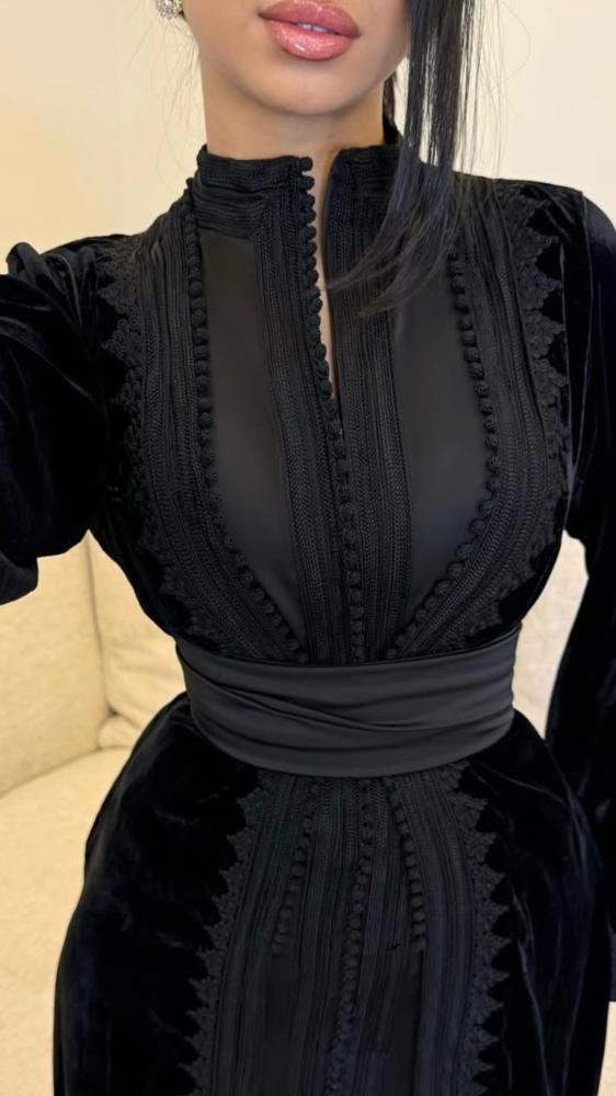 قفطان مخمل تطريز