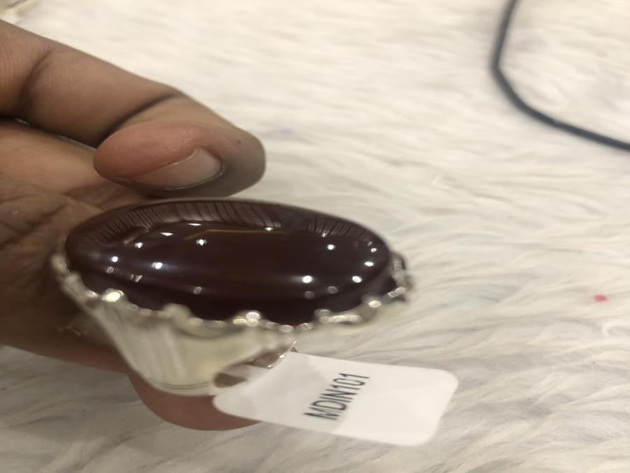 خاتم فضه بحجر العقيق اليماني الكرزي صياغة اسطنبولي الرفاعي