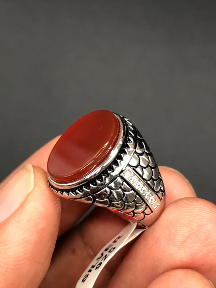 خاتم فضه عصري عيار 925