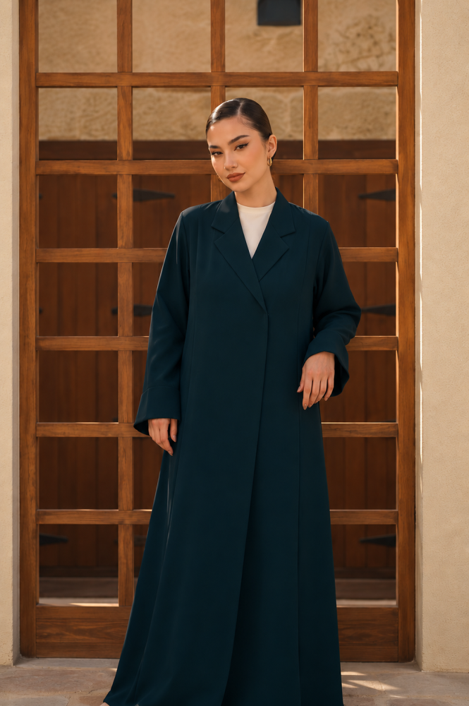 Lulu Abaya - Dark Turquoise