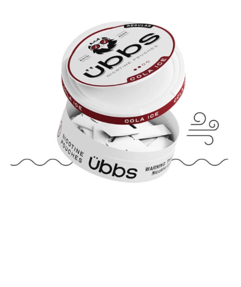اظرف نيكوتين اوبس الجديدة بنكهة كولا ايس Ubbs