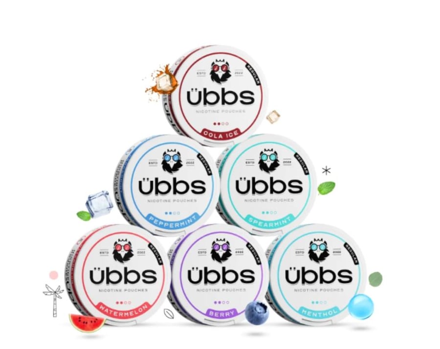 اظرف نيكوتين اوبس الجديدة بنكهة كولا ايس Ubbs