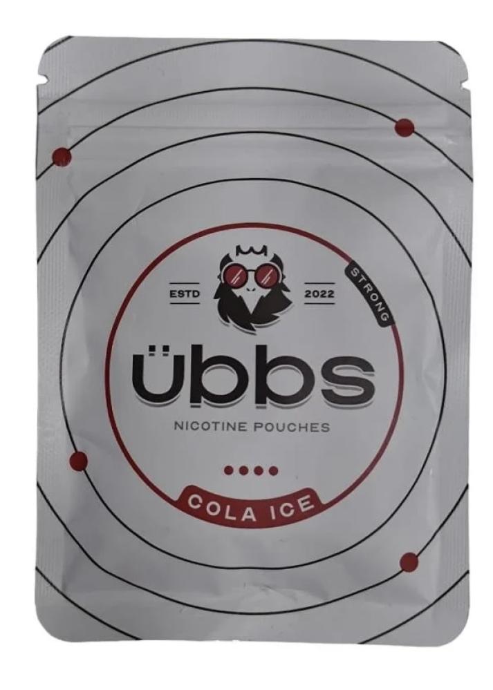 The new nicotine pouches with cola ice flavor Ubbs