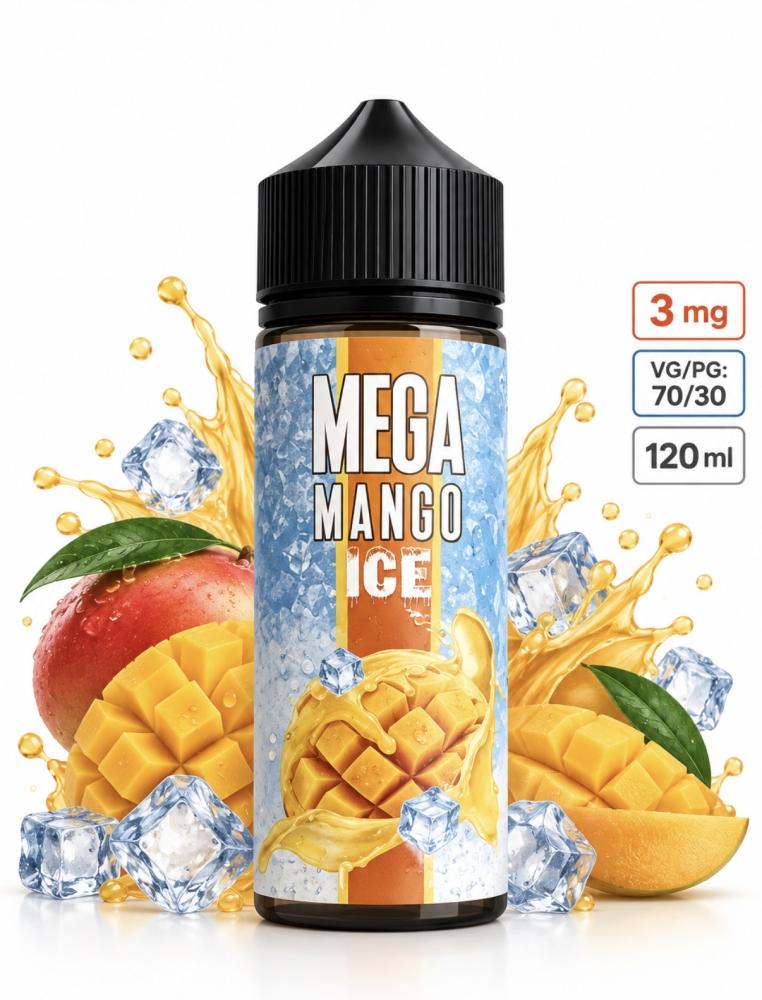 نكهة ميجا مانجو آيس 120 مل – MEGA Mango Ice