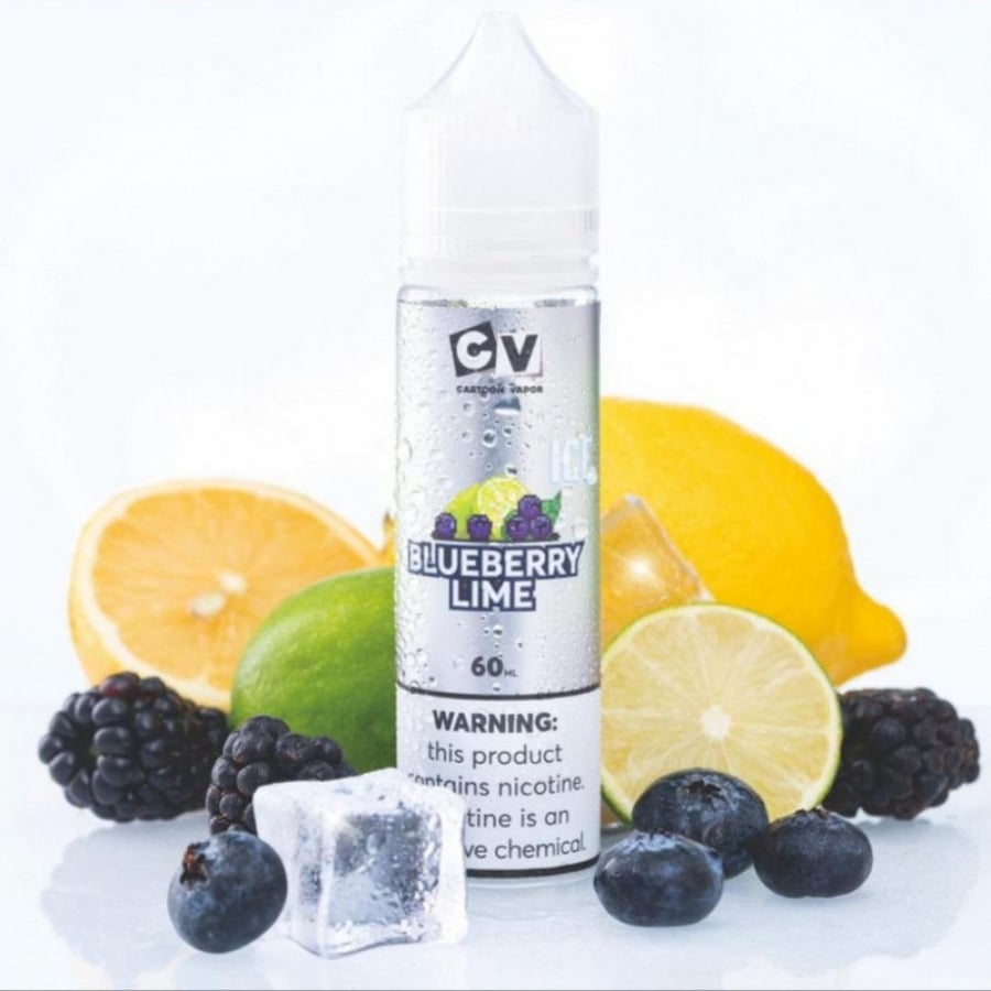 نكهة سي في توت ليمون ايس 60 ملCV BLUEBERRY LIME ICE  60ML