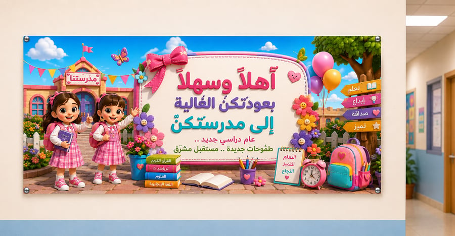 بنر  ترحيبي مدرسي