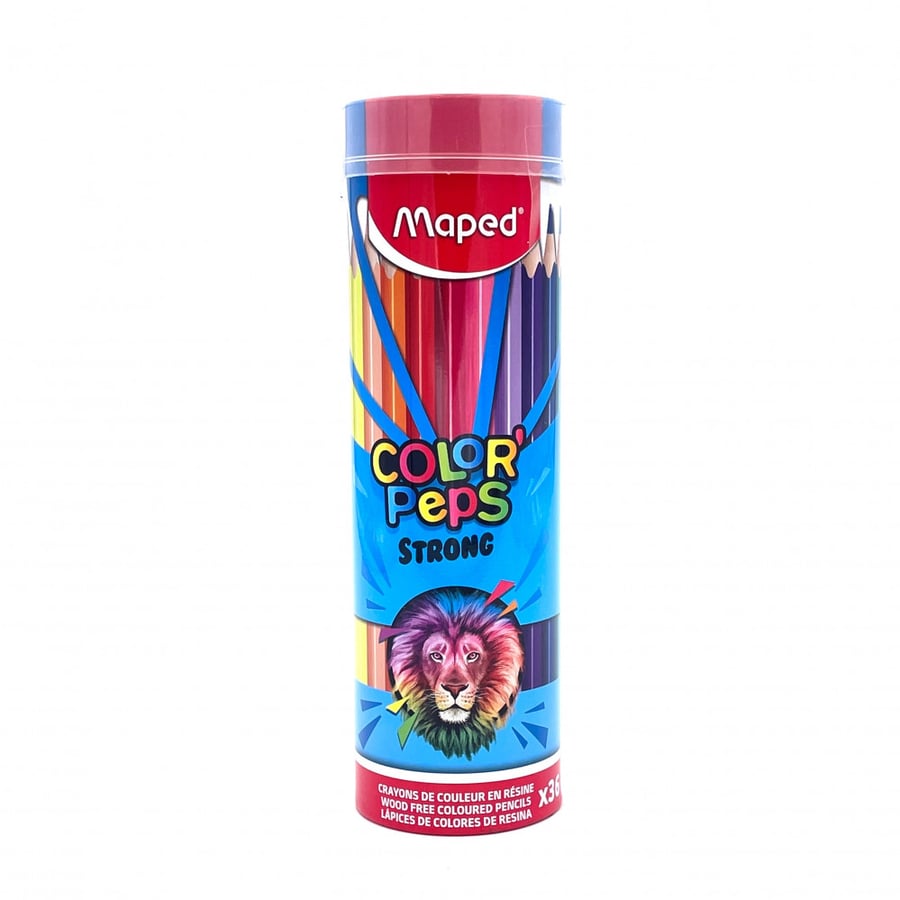 Maped Coloribbes Strong Wooden Colored Pencils - Cylindrical - (36/24/12) Colors