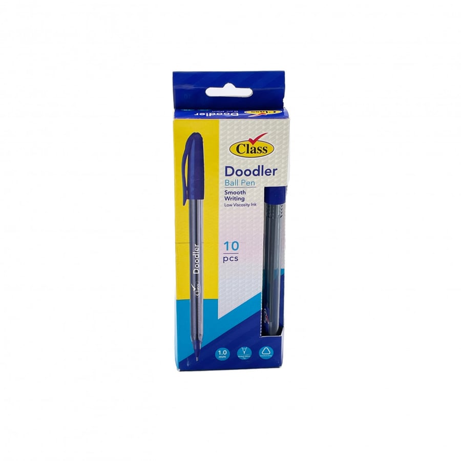 Class Blue Doodler Pen Box - 10 Pens