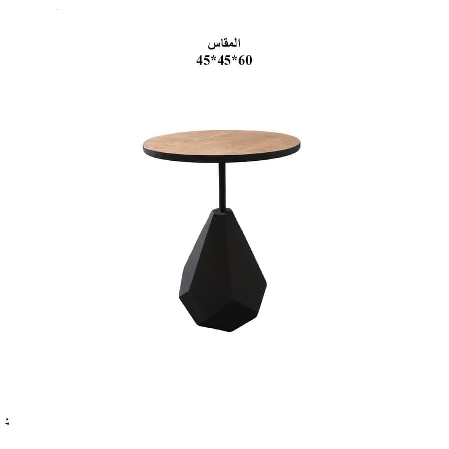 طاولة خدمة مودرن بلون أسود وتصميم فخم وراقي