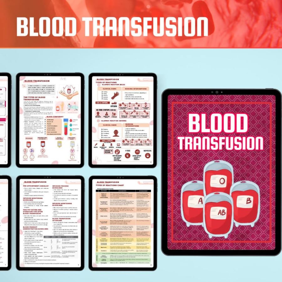 Blood transfusion-ملخص نقل الدم