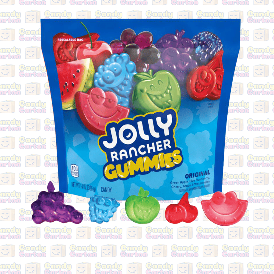 جولي رانشر غومي الاصلي 396 جرام   مستورد امريكا Jolly Rancher Sour Gummies Original Flavors 396g