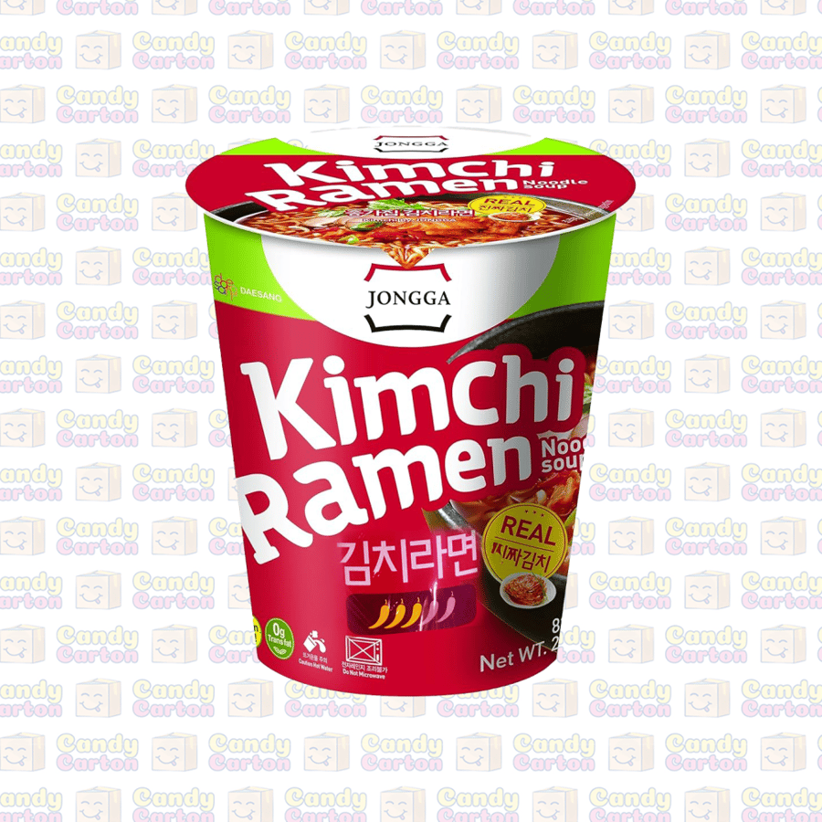 Jongga Kimchi Ramen Cup 82.5g with Real Kimchi Imported from Korea