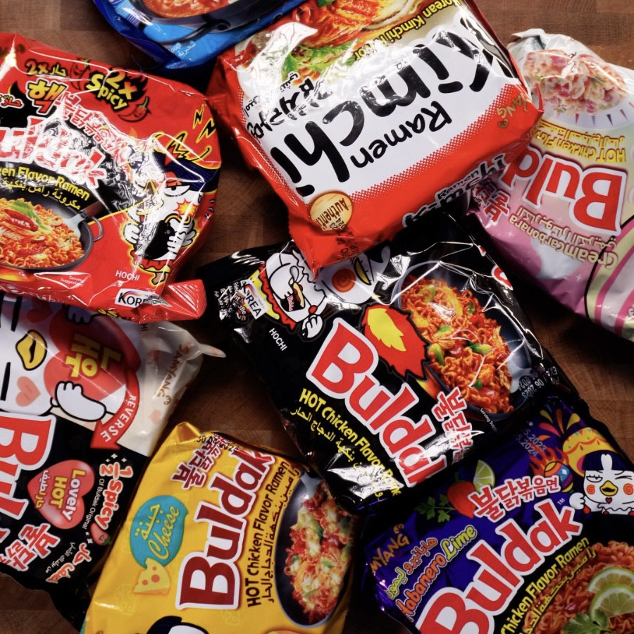 Indomie Samyang Buldak Korean (8 pieces) Various Ramen Noodles - Bulda