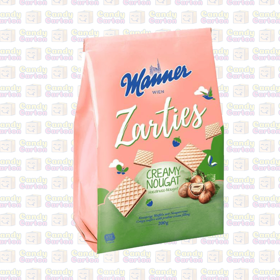 مانر ويفر مقرمش محشو بكريمة البندق والشوكولاته - 200 جرام - مستورد المانيا Manner Wafers