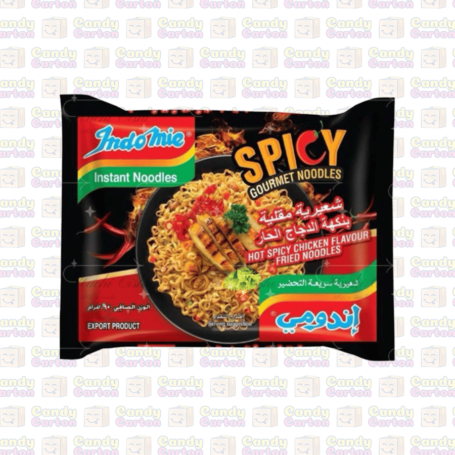 اندومي نودلز مقلية سريعة التحضير بنكهة  الدجاج الحارة 90 جرام مستورد تايلند   Indomie Spicy chickens Fried Noodles 90g