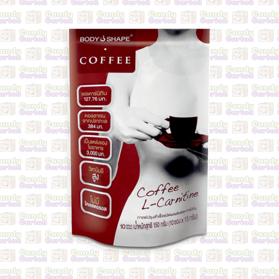 Body Shape Coffee with L-Carnitine 10 Sachets x 15g 150g Imported Thailand