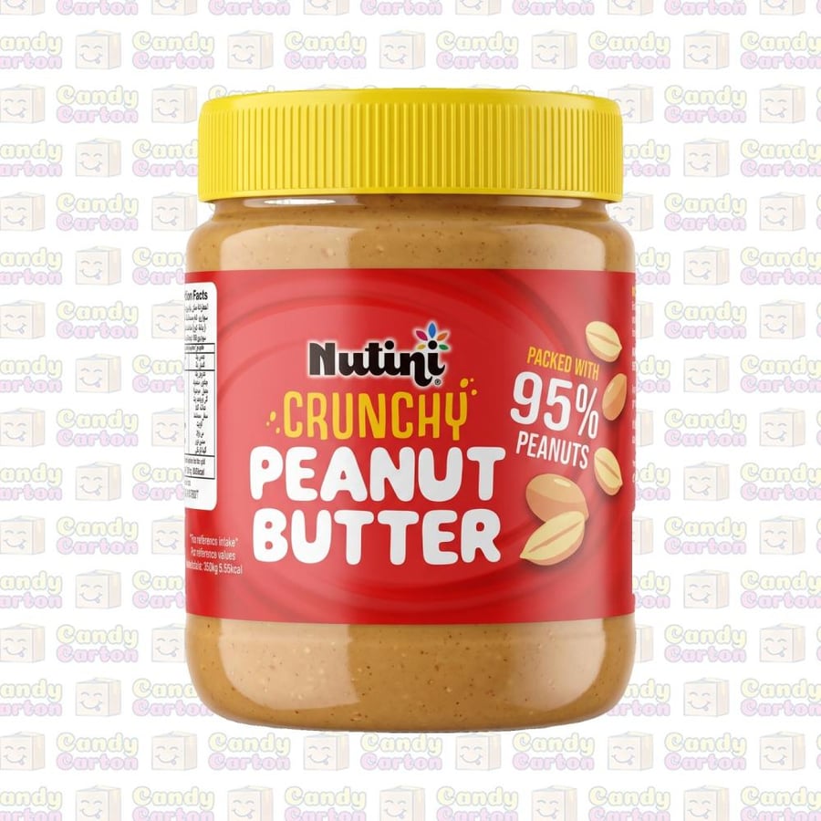 نوتيني زبدة فول سوداني خشنة مقرمشة 340 جرام مستورد من امريكا Nutini Crunchy Peanut Butter 340g.jpg
