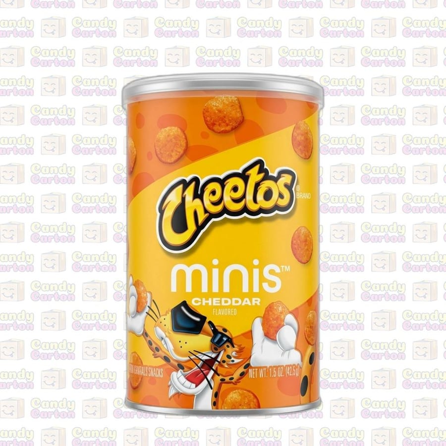 شيتوس مقرمشات ميني كانستر شيدر 42.5 جرام مستورد من امريكا Cheetos Minis Cheddar Flavored Canister 42.5g.jpg