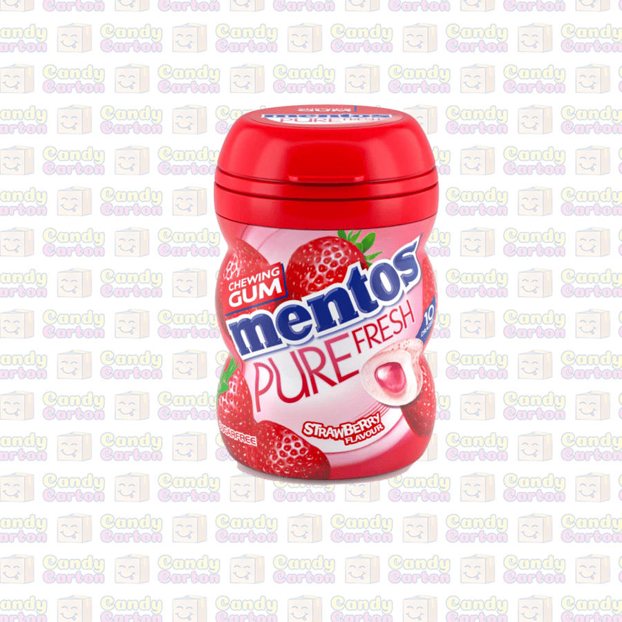 علكة بنكهة الفراولة الطازجة من منتوس  ( 10 قطع ) - mentos