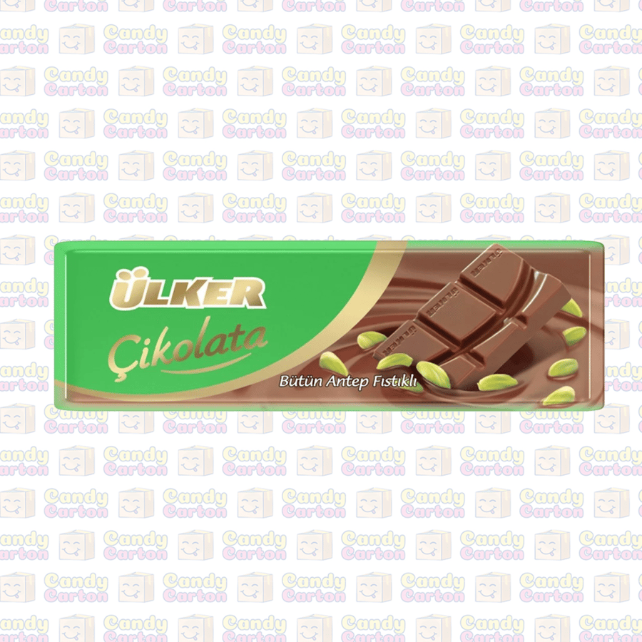 اولكر شوكولاتة بالفستق الحلبي 30 جرام مستورد تركيا Ulker Bar with Pistachio Chocolate 30G