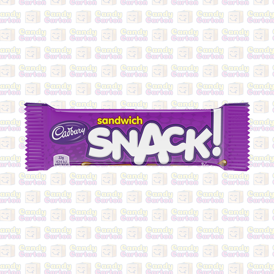 كادبوري سندويش سناك بسكويت شوكولاتة الحليب، 22 جرام مستورد من بريطانيا Cadbury Snack Sandwich Milk Chocolate 22G