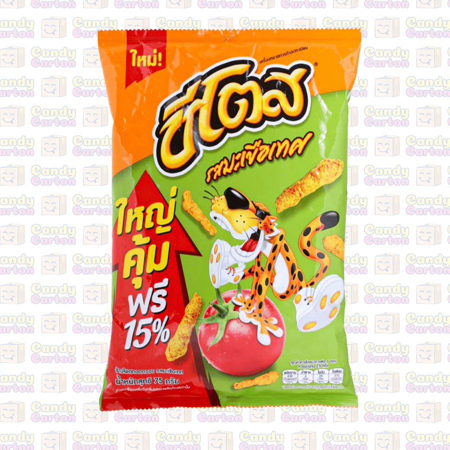 شيتوس تايلاندي نكهة الطماطم 75 جرام مستورد تايلند Cheetos Tomato Flavour 75g