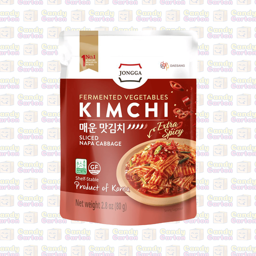كيمشي ملفوف صيني نابا مقطع بالفلفل الحار جدا 80 جرام مستورد كوريا الجنوبية kimchi sliced napa cabbage extra spicy 80g