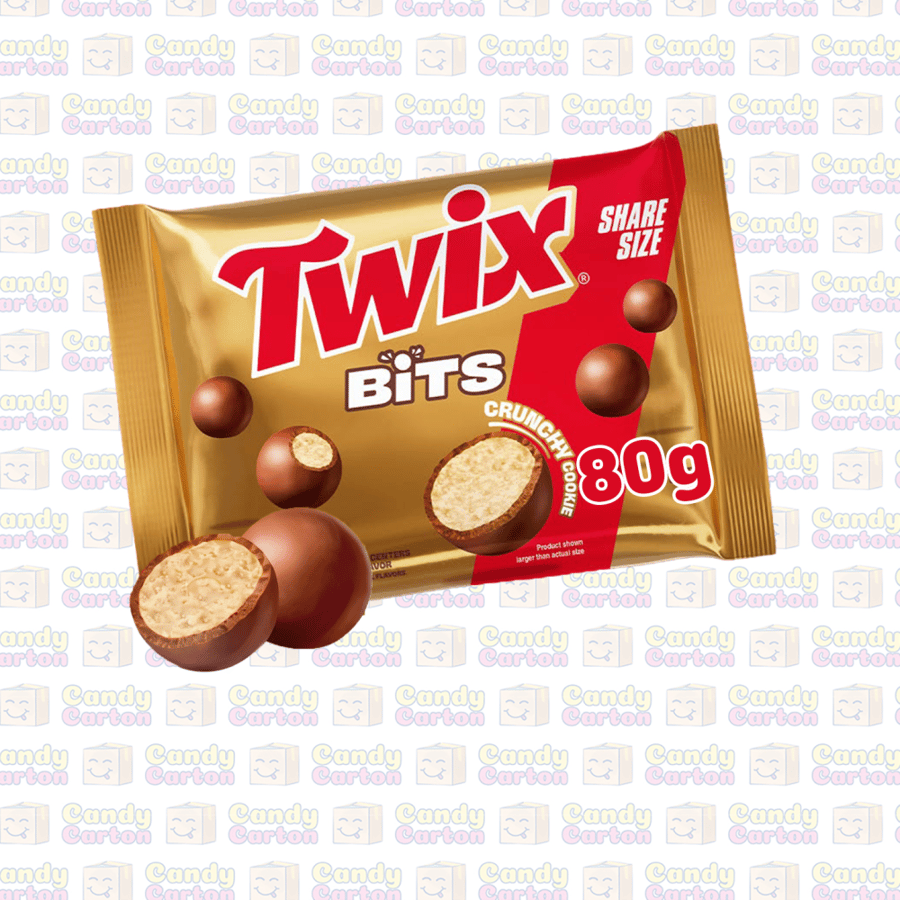 تويكس بايتس كرات شوكولاتة بحشوة البسكويت المقرمش 80 جرام مستورد امريكا Twix Bits Share Size 80g