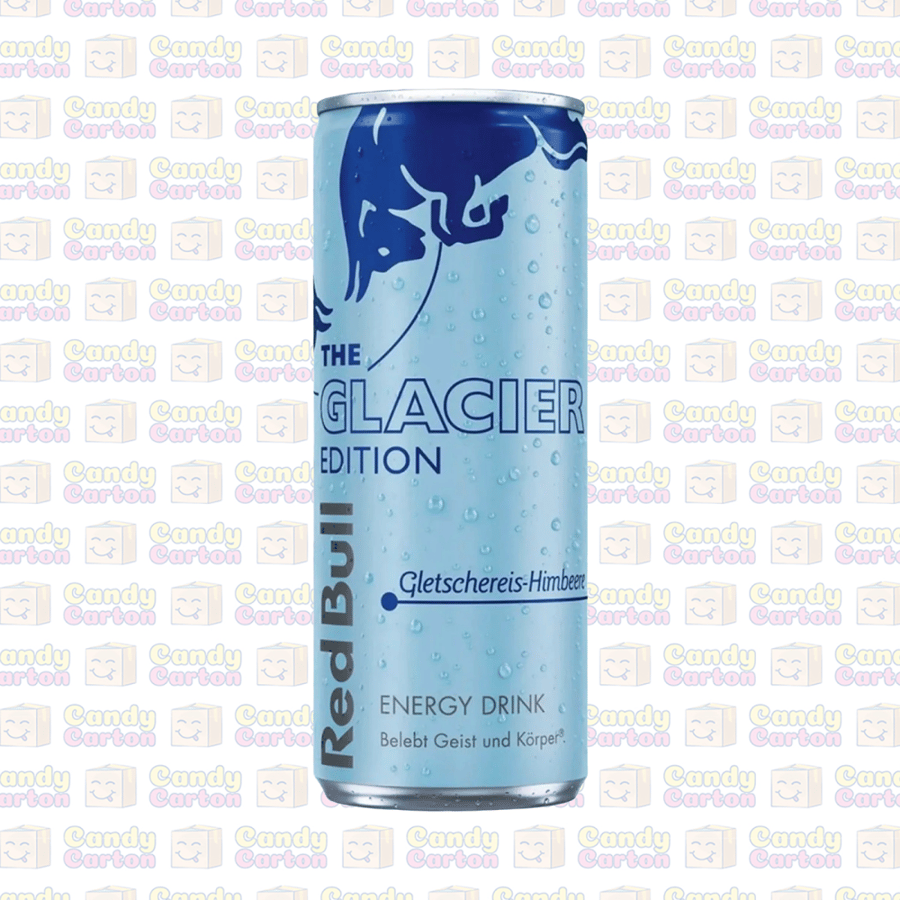 ريد بول مشروب طاقة اصدار جلاسير بنكهة توت العليق الجليدي 250 مل مستورد من المانيا Red Bull Energy Drink The Glacier Edition Raspberry 250ml.png