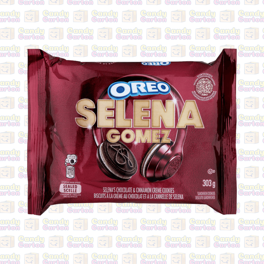 اوريو سيلينا غوميز بسكويت بكريمة الشوكولاتة والقرفة 303 جرام مستورد امريكا Oreo Selena Gomez Chocolate Cinnamon Creme Cookies 303g