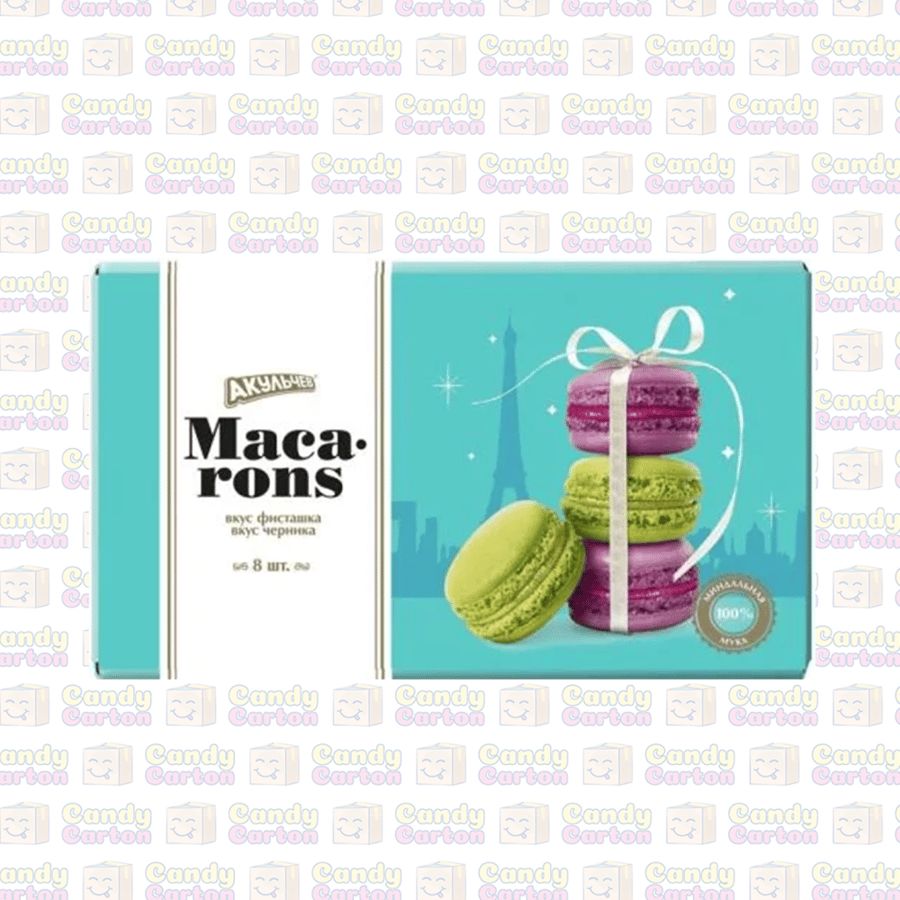 كعكة ماكرون لي تارت بالتوت و الفسدق 96 جرام مستورد بريطانيا Macaron Le Tart Cake with  Pistachio and Raspberry Flavor 96 g