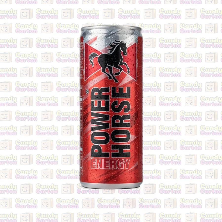 مشروب طاقة باور هورس احمر 250 مل مستورد من النمسا Power Horse Energy Drink 250ml