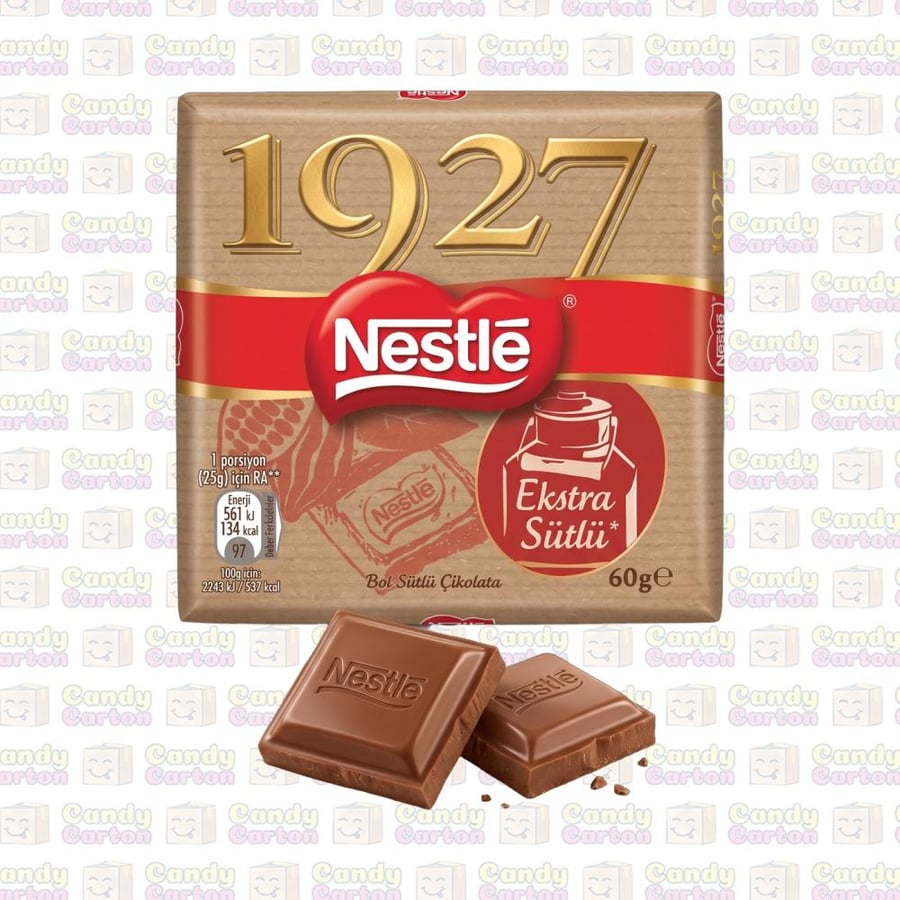 نستله 1927 شوكولاته بالحليب الوفير 60 جرام مستورد من تركيا Nestle 1927 Extra Milk Chocolate Bar 60g.jpg