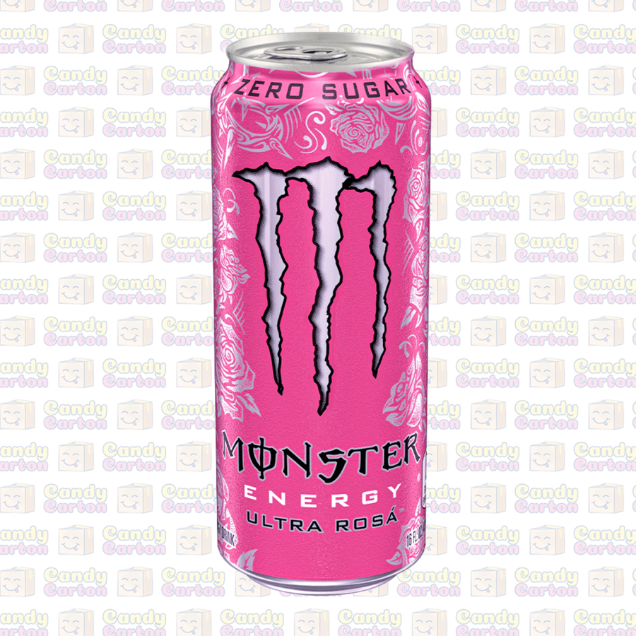 مونستر الترا روز مشروب طاقة خالي من السكر 500 مل مستورد المملكة المتحدة Monster energy Zero Sugar Ultra Rosa Energy Drink Can 500ml
