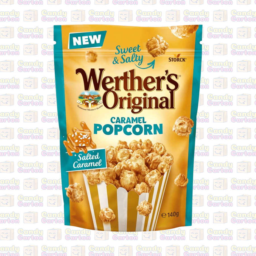 ويرذرز اوريجينال فشار بالكراميل المملح 140 جرام مستورد المانيا Werthers Original Salted Caramel Popcorn 140g