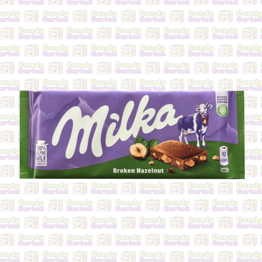 ميلكا شوكولاتة بالبندق المكسور 100 جرام milka
