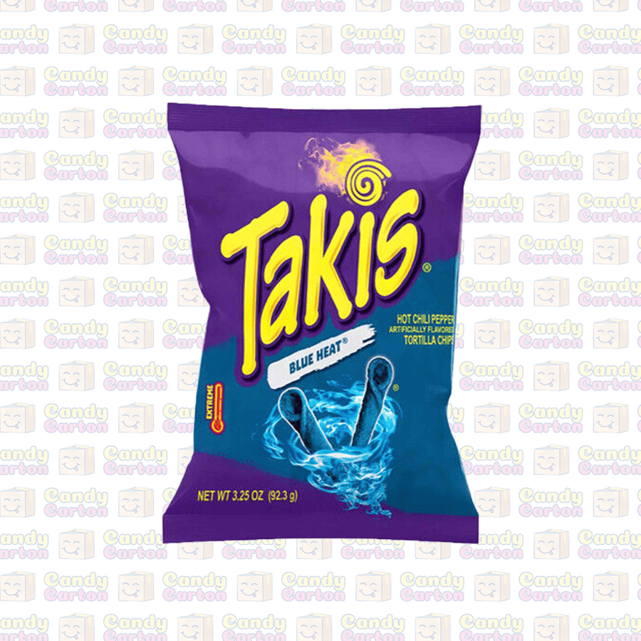 تاكيس رقائق التورتيلا الحار جدا الازرق لمحبي النكهات الحارة 92.3 غرام Takis blue heat