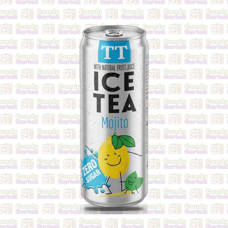 مشروب شاي مثلج تي تي بنكهة الموهيتو زيرو سكر 330مل مستورد من بولندا TT Ice Tea Mojito Zero Sugar 330ml