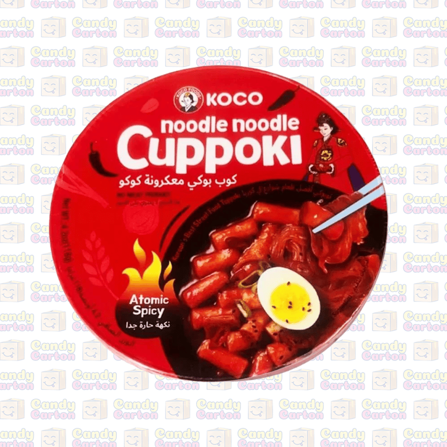 كوب بوكي  معكرونة كوكو نكهة حارة جدا 118 جرام مستورد كوريا Noodle Noodle Cuppoki  118G