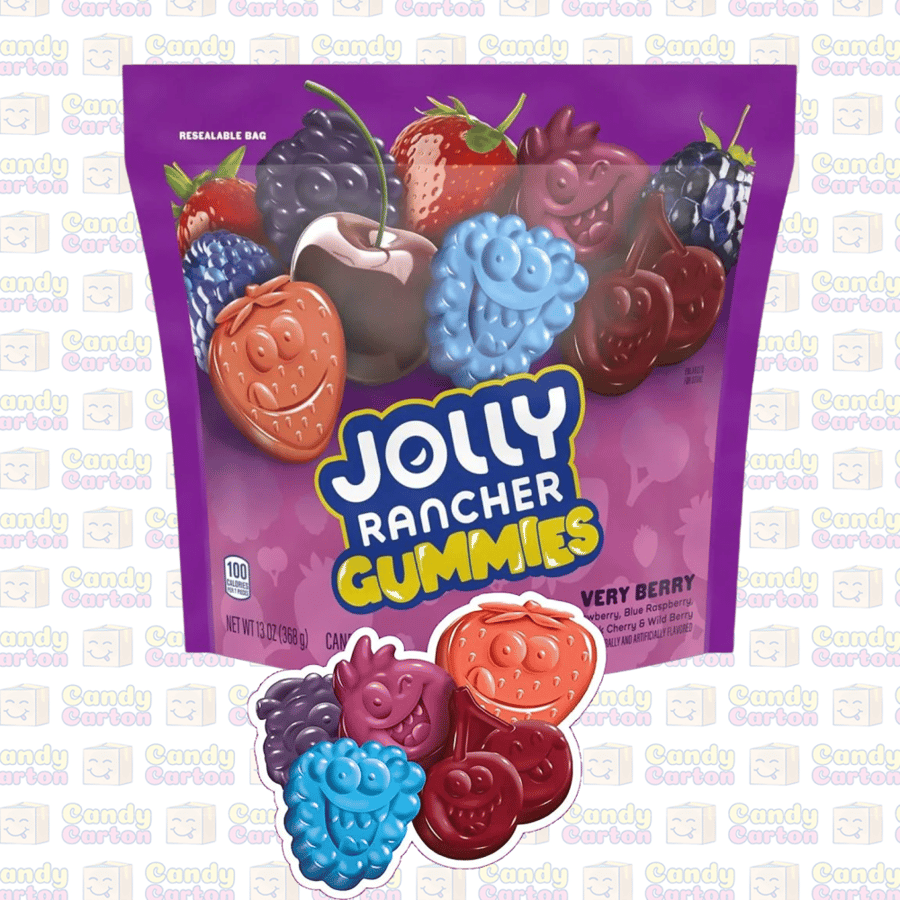 جولي رانشر غومي  فيري بيري فواكة مختلفة  368 جرام   مستورد امريكا Jolly Rancher Gummies Very Berry 368g