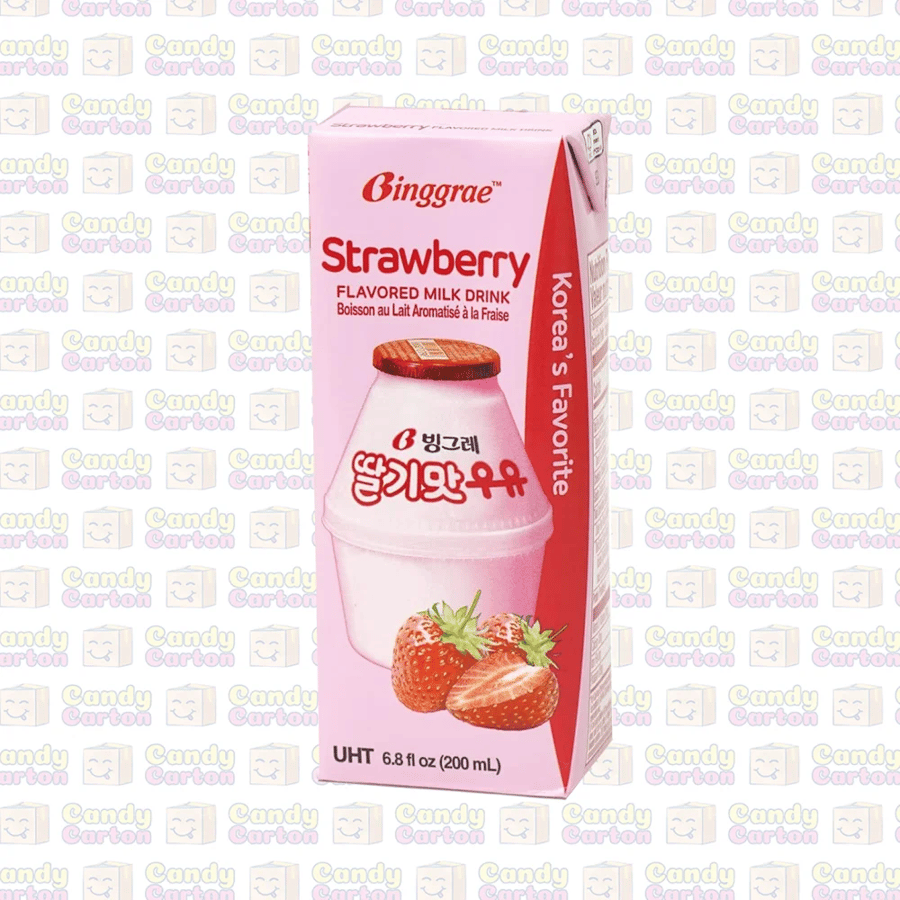 Korean Strawberry Milk 200 ml Binggrae Strawberry Milk