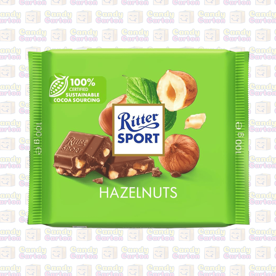 ريتر سبورت شوكولاتة بقطع البندق  100 جرام مستورد المانيا Ritter Sport Hazelnuts Chocolate 100G