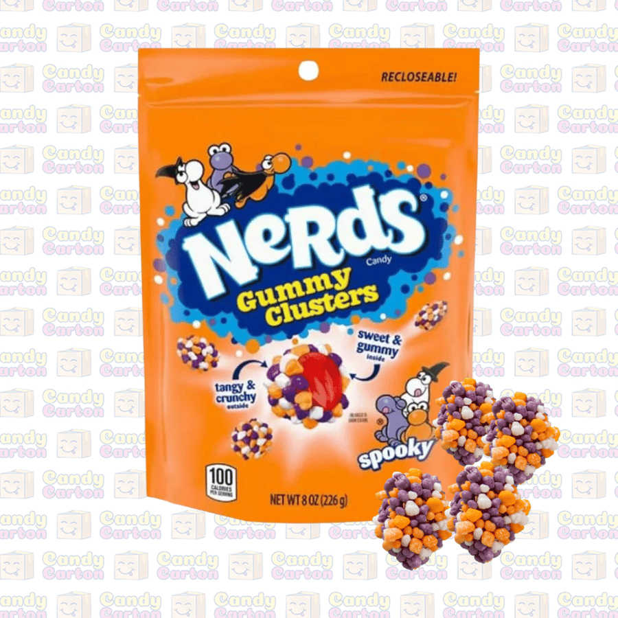 نيردز جامي كلوسترز  حلوي بنكهة  الهالوين  226 جرام مستورد امريكا  Nerds Gummy Clusters Spooky edition 226g