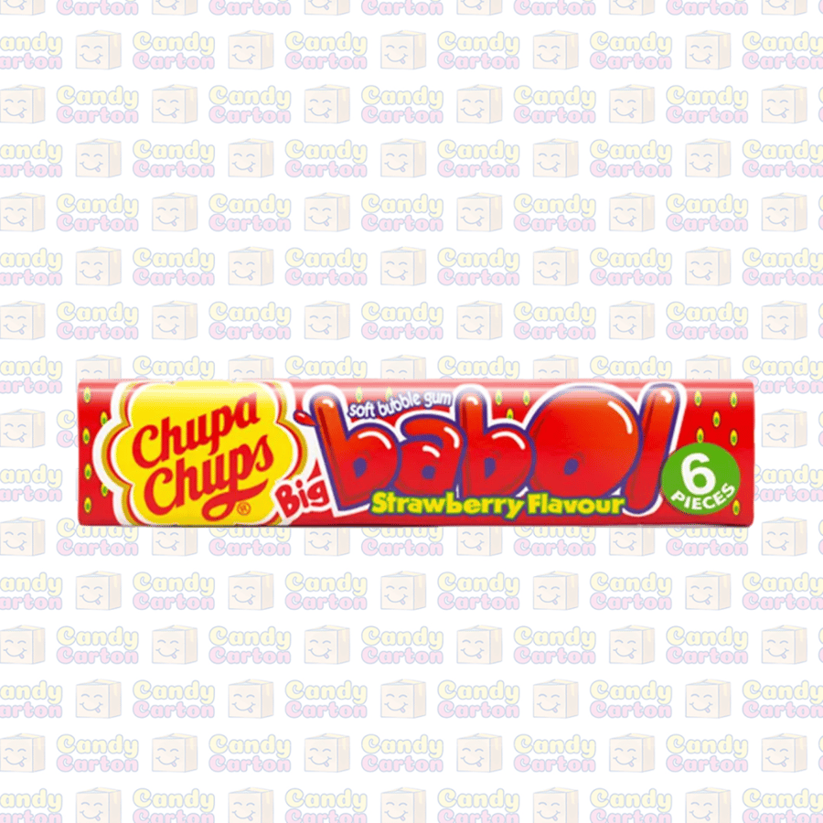 تشوبا تشوبس بيج بابول علكة بنكهة الفراولة ٢٧ جرام مستورد امريكا Chupa Chups Babol bubble gum strawberry  27g