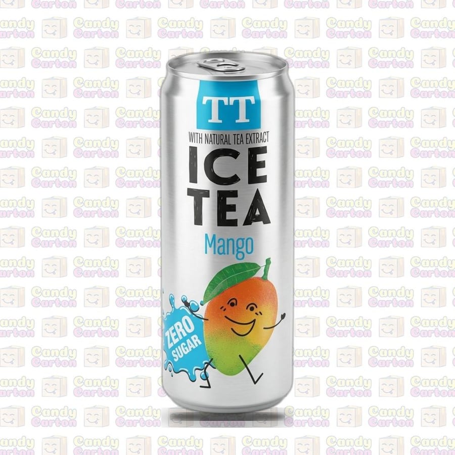 مشروب شاي مثلج تي تي بنكهة المانجو زيرو سكر 330مل مستورد من بولندا TT Ice Tea Mango Zero Sugar 330ml