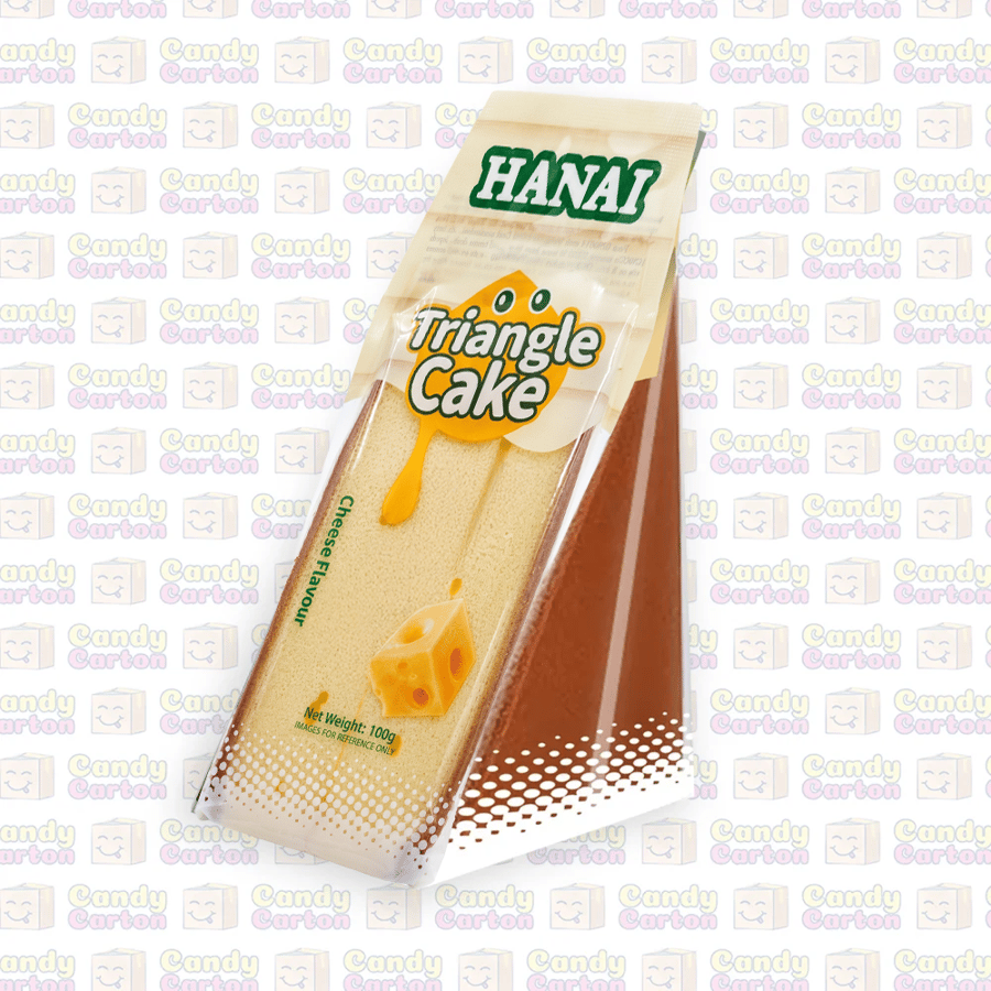 كيك هاناي الياباني مثلثة بنكهة الجبن 100 جرام مستورد الصين  HANAI Triangle Cake  Cheese Flavour 100g